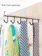 Home iron cabinet storage rack multi-function hook wardrobe tidy rack kitchen mark-free nail-free hook