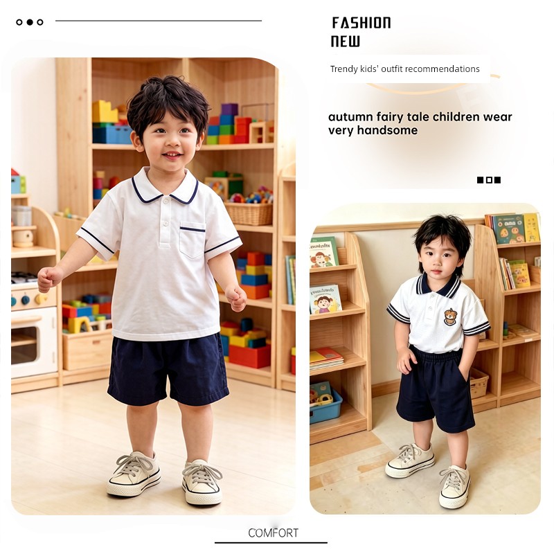 Kindergarten Indoor Shoes for Boys, Soft-Soled Non-Slip Canvas Shoes, Boys' Toddler Shoes, White Shoes for Entering Kindergarten, 2026 New Model — 2