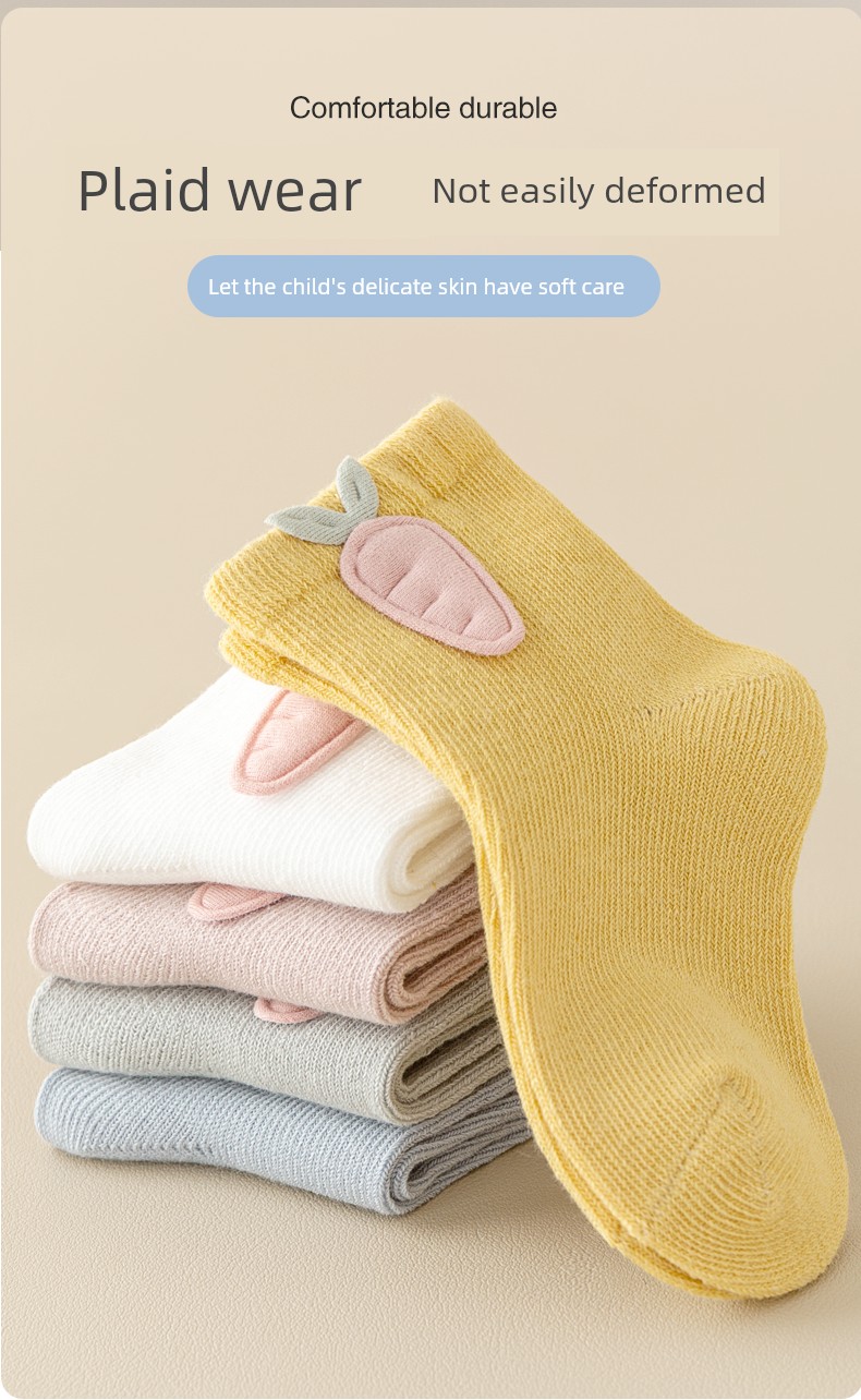 Spring & Fall Thin Pure Cotton Boneless Newborn Baby Socks — 11
