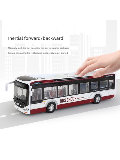 Alloy bus model imitation double-decker new energy bus bus bus bus children car boy toy ornaments