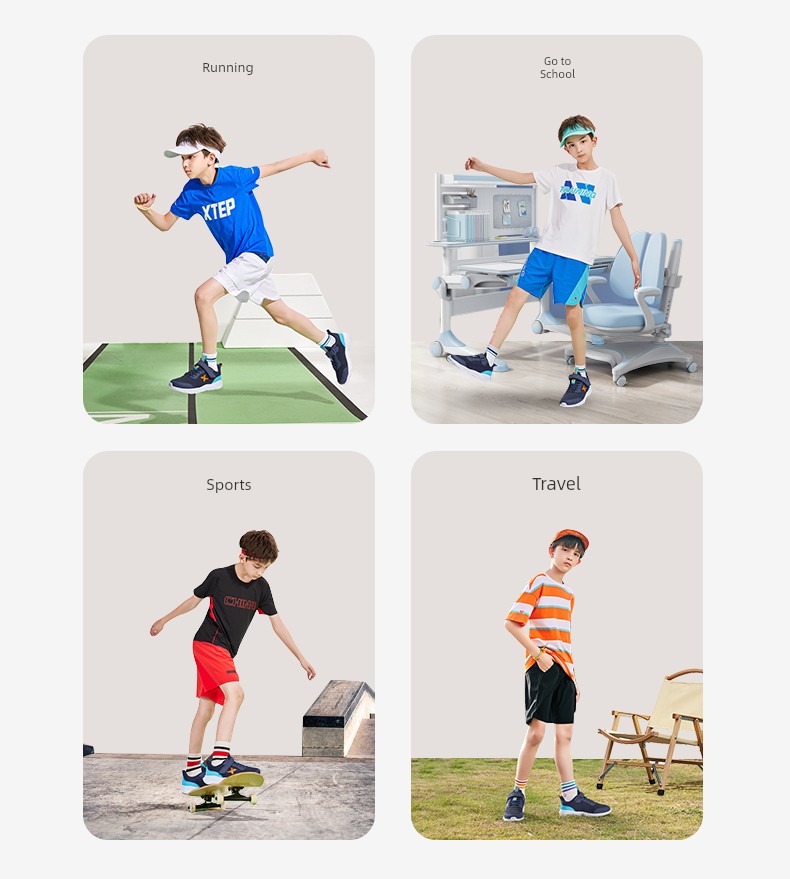 Cloud Running | Xtep Kids 2026 Autumn New Girls' Mesh Running Shoes Children's Boys' White Sneakers Sports Shoes. — 26