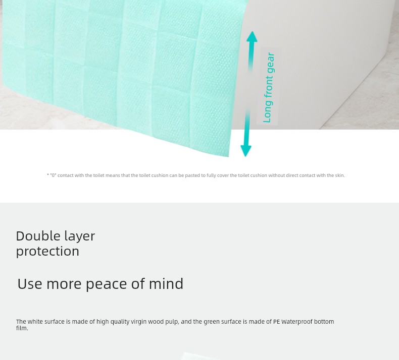 Disposable Toilet Seat Covers Individually Packaged for Pregnant Women, Hotels, Travel, and Portable Use Without Adhesive Removal — 6