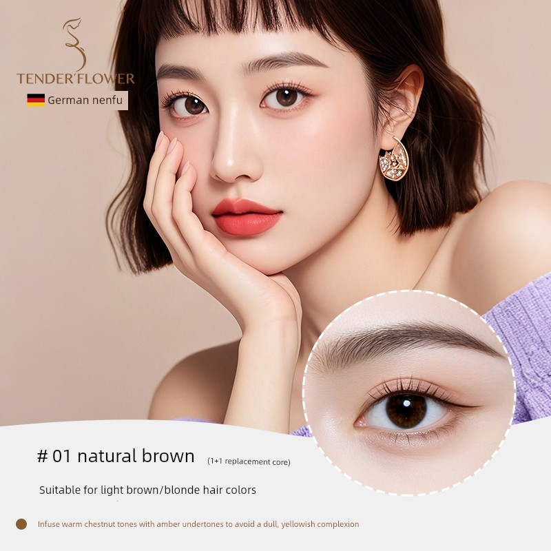 German Nenfu Eyebrow Pencil for Women Preparing for Pregnancy, Waterproof, Sweat-Resistant, Not Easy to Fade, with Distinct, Natural-Looking Eyebrows, — 6