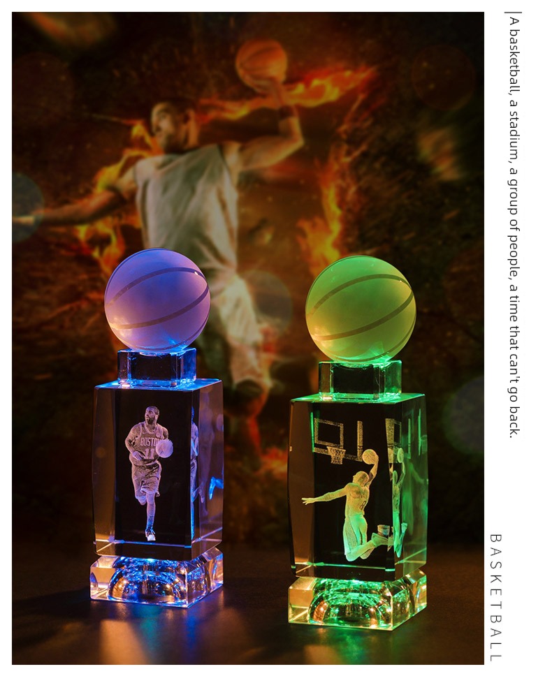 originality luminescence crystal brother Harden Kobe Ornaments