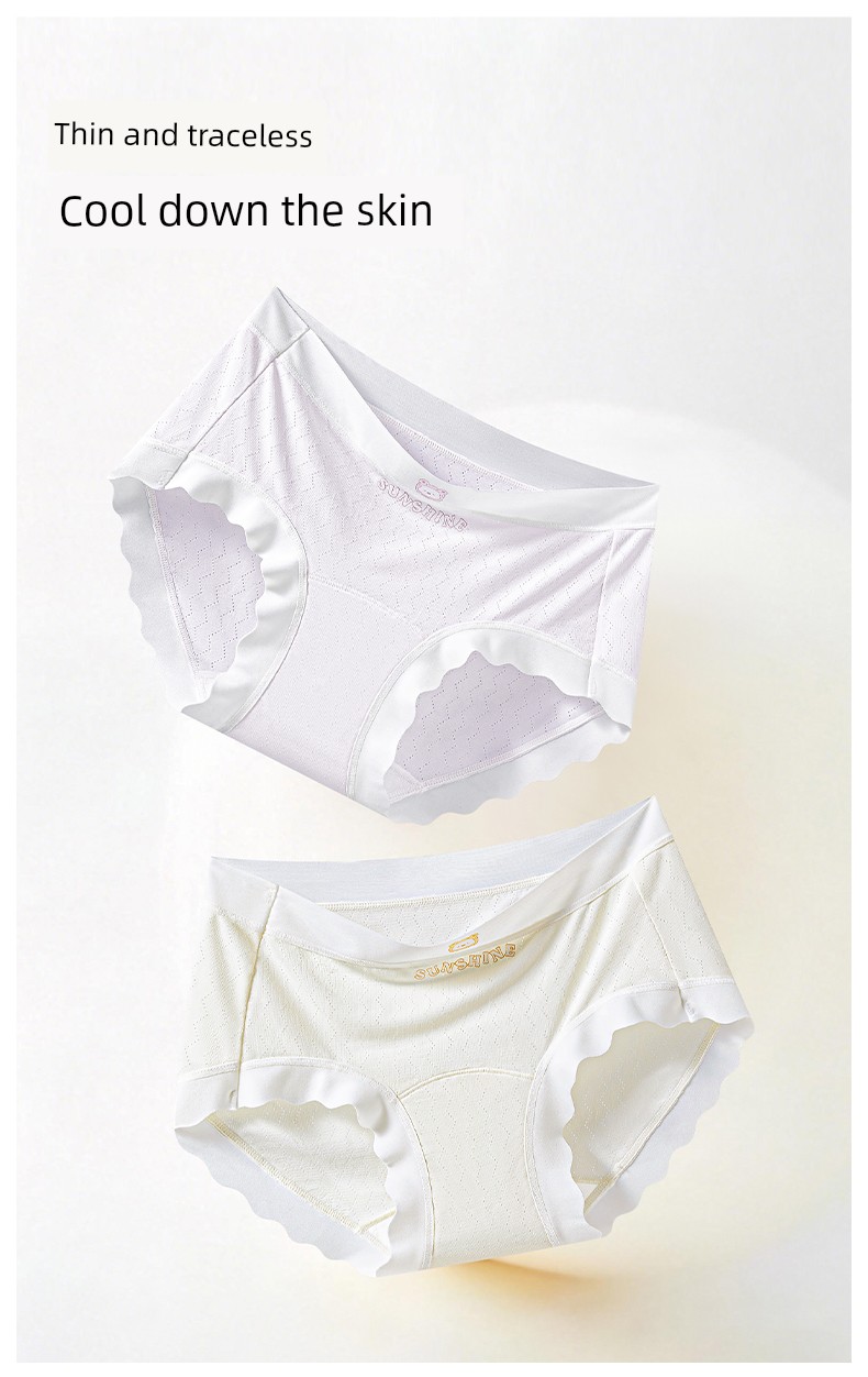 Catman Kidsren's Underwear for Girls and Babies, Category A, Summer Thin Style, for Middle and Large Kidsren in the Developmental Period, Antibacterial, — 8