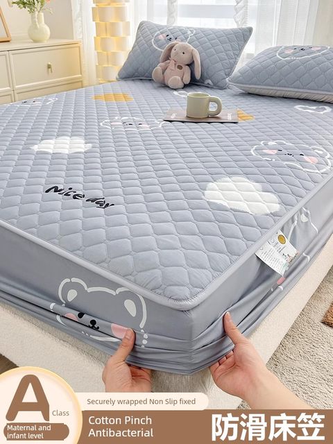 Cotton cover full cover bed cover sheet waterproof urine-proof anti-slip mattress protective cover all seasons 2025 new model