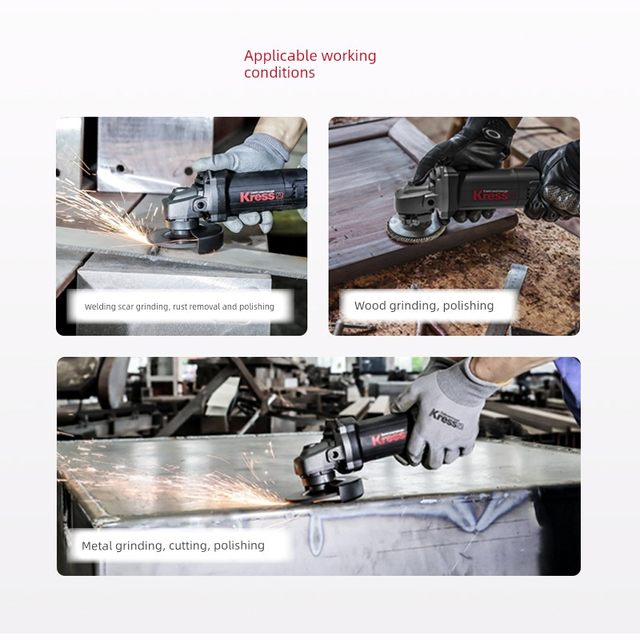 Kasheng KU699B Angle Grinder Parts 710W Grinder Rotor Stator Gear Head-shell Hand Grinder Accessories