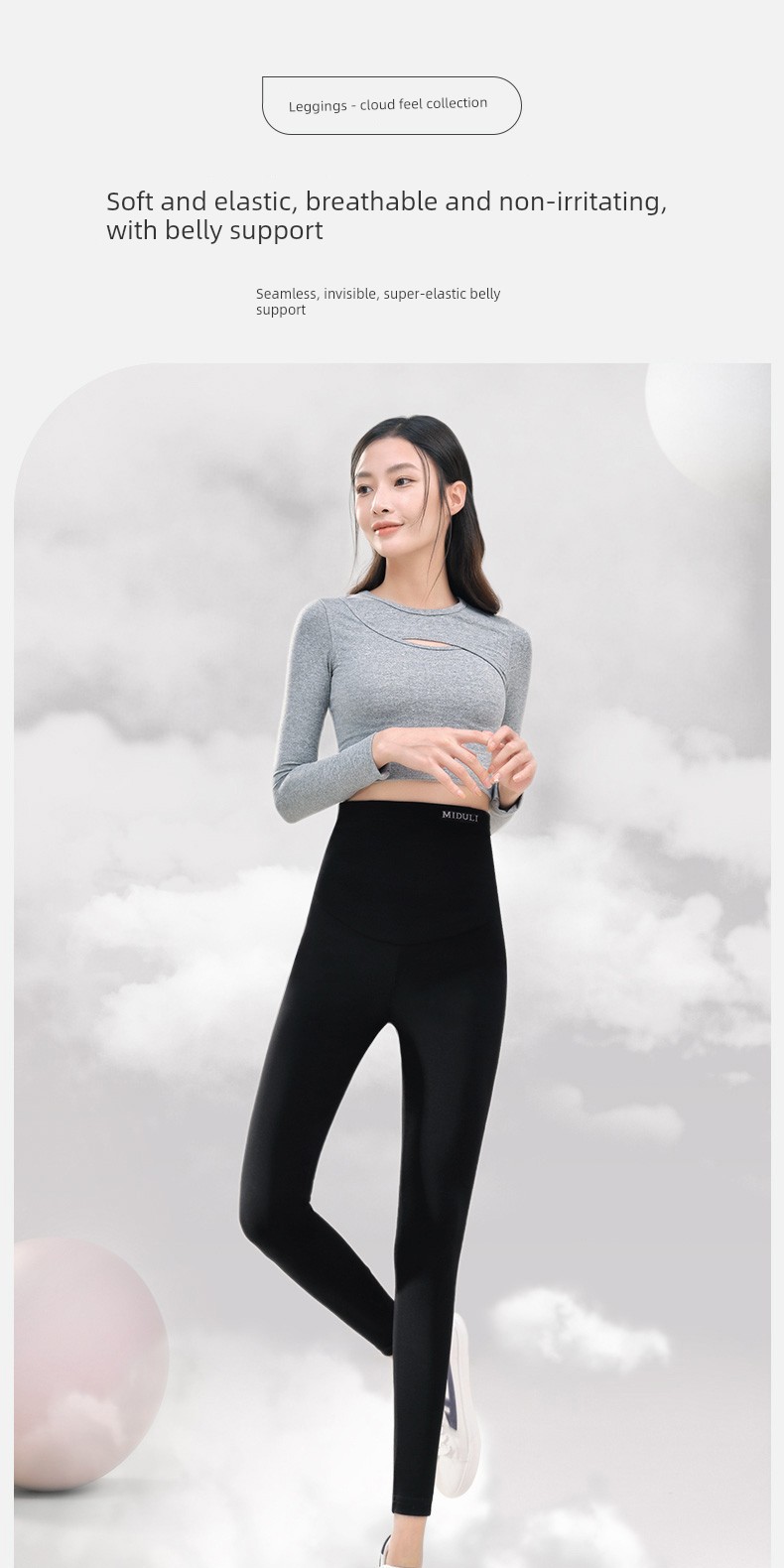 Pure Cotton Yoga Fleece-lined plus Size Autumn Dress Maternity Leggings — 1