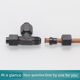 Flare type tee oil pipe joint transition joint hydraulic horn 6/8/10/12/14/16 copper pipe joint