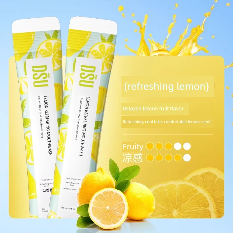【Buy 3 Items, the 3Rd Item】Refreshing Mint Fruit Mouthwash Lemon for Fresh Breath and Clean Breath 12 — 3