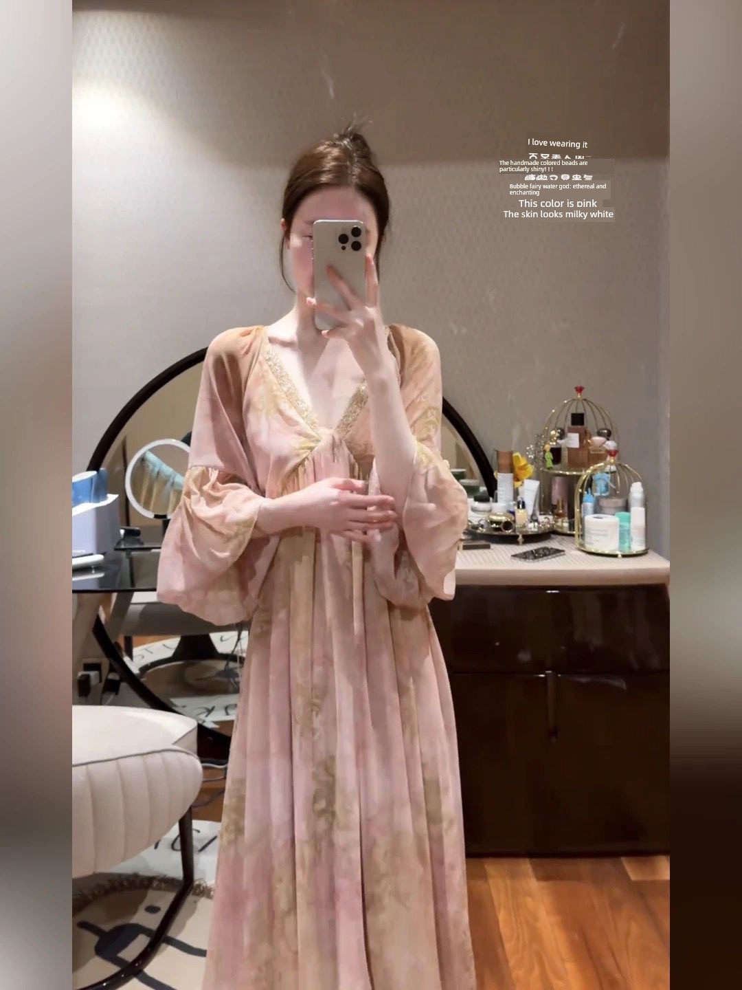 Maternity Spring Dress 2026 New Style Pregnancy Outfit, Sophisticated and Relaxed High-End Feel, Gradient Short Dress for Spring and Summer — 13