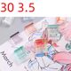 Transparent push-push clamp clamp test paper storage traceless binding office documents stationery fixed small clips swallow tail clip
