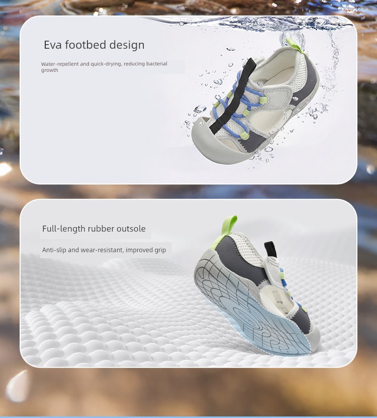 [Bee Wish Society] Balabala Kidsren's Shoes, Kidsren's Sandals, Quick-Drying, Soft-Soled, Breathable, Sports-Friendly Summer Shoes — 12