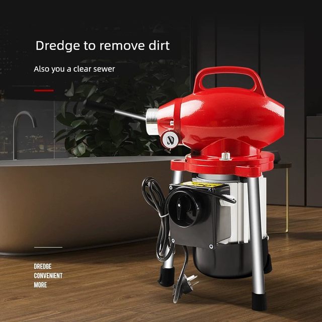 Professional sewer clearance artifact to clear sewer pipe clearance machine universal special tool electric toilet blockage