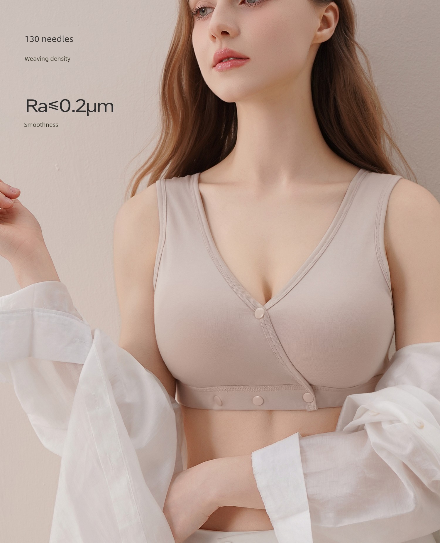 [C-G Large Size Large Bust] Nursing Bra with Large Cups to Prevent Sagging, Specially Designed for Postpartum Breastfeeding, Thin Summer Style Bra — 16