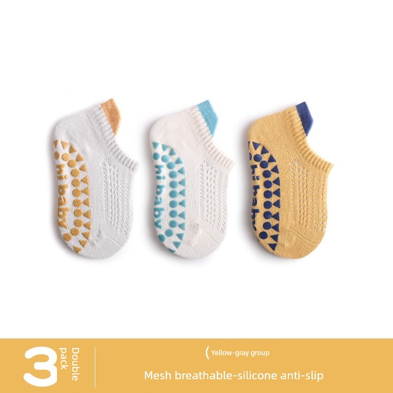 Floor Socks, Baby Socks, Summer Thin Non-Slip Socks, Anti-Cold Toddler Socks, Children's Socks, Pure Cotton Class a Crawling Socks — 5