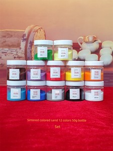 Colorful Sand Cloisonné DIY Materials 80-120 Mesh Non-Fading School Low-Temperature Enamel Color Cloisonné Enamel Sand