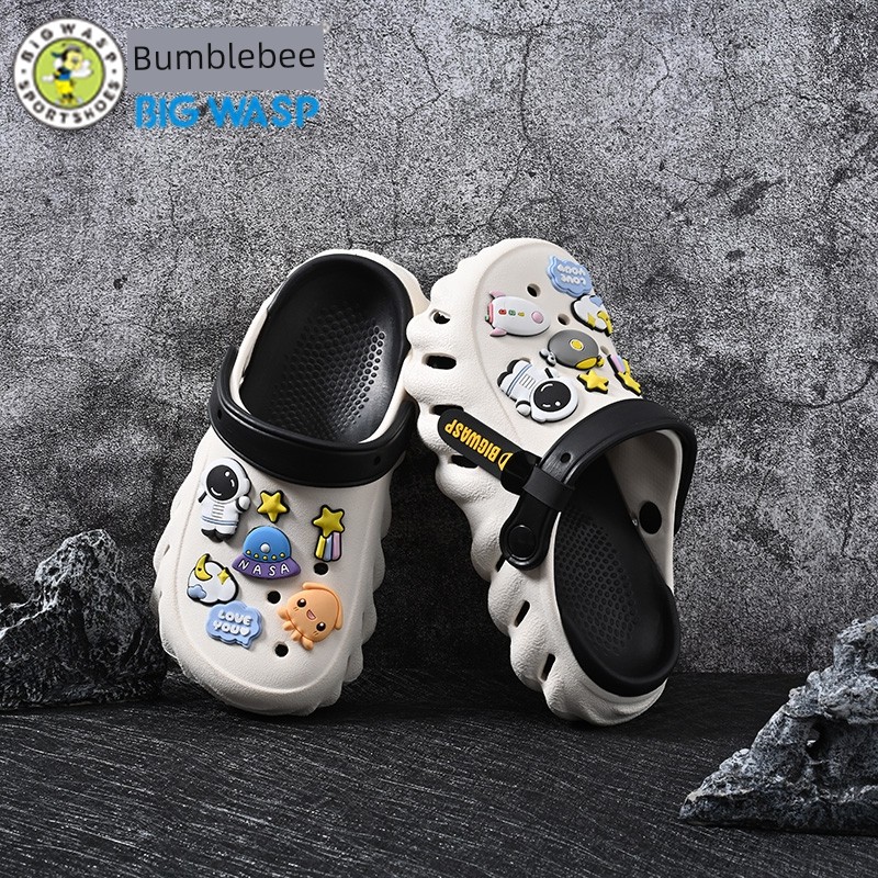 Bumblebee Boy Sandals Summer Children's Hole Shoes — 2