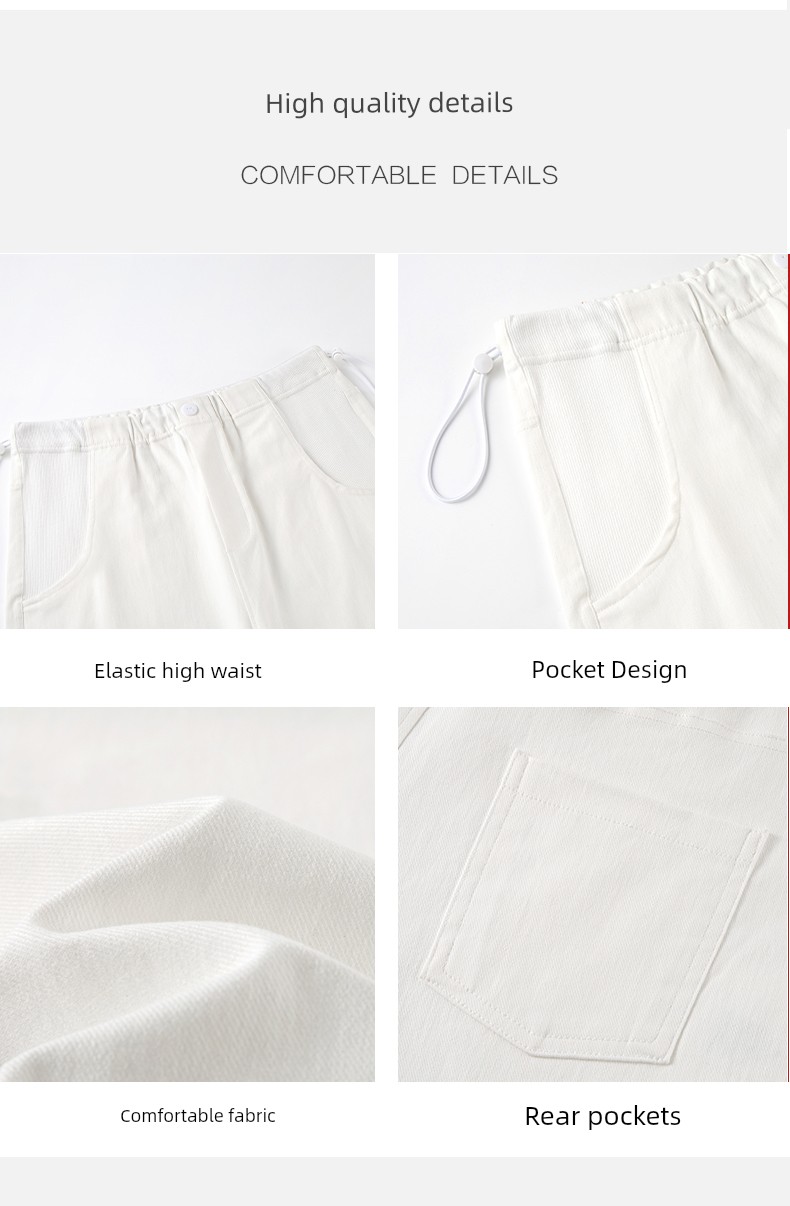 Langsha Maternity Pants Summer Shorts 2026 New Drawstring Loose Slimming Versatile Straight-Leg Casual Pants — 11