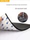 Self-adhesive tape rubber backing rubber pad oil-resistant wear-resistant anti-slip rubber plate black insulating rubber pad thickened shock-absorbing rubber plate