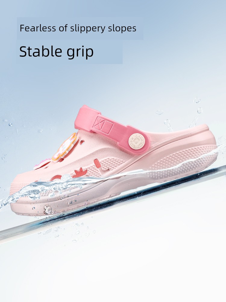 Happy Mary Outdoor Children's Sandals for Girls, Summer Soft Beach Shoes, Boys' Slippers for Older Kids — 4
