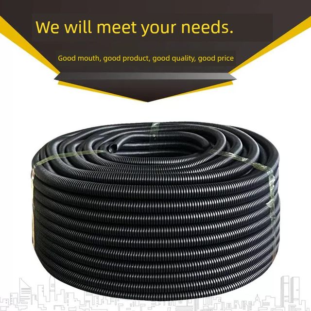 Plastic corrugated pipe PE/PP flame retardant/PA nylon hose security inspection electrician wire pipe can open protection wire pipe