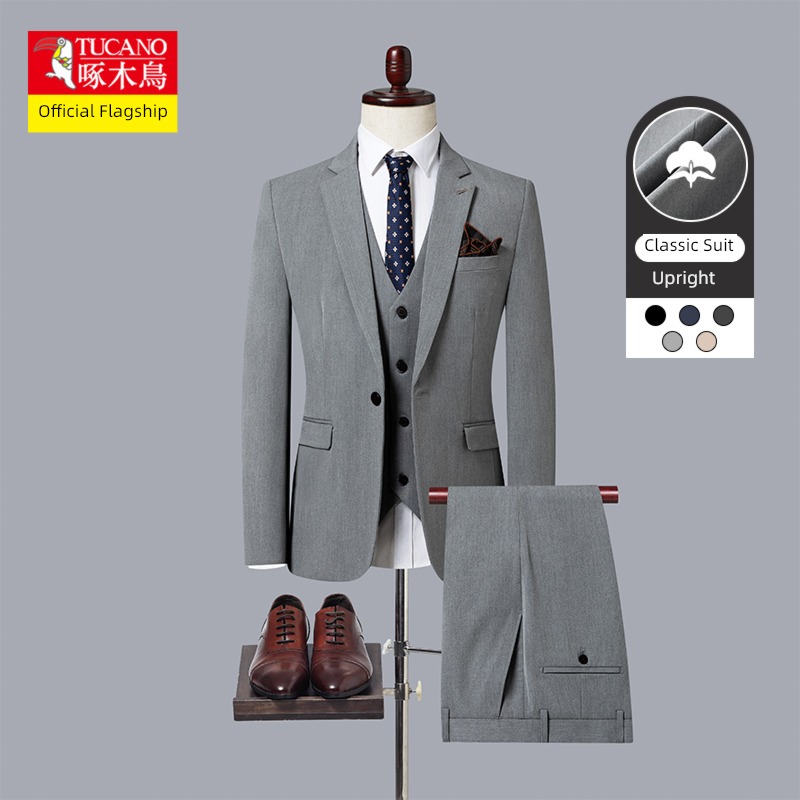Woodpecker British leisure occupation Self-cultivation man 's suit suit