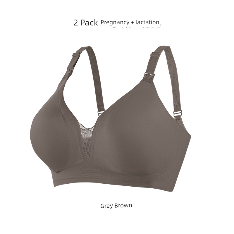 Clearance Sale Nursing Bras, Large Size, for Big Busts, Summer Thin Style, Postpartum Breastfeeding, Anti-Sagging, Pregnancy Nursing Bra — 8