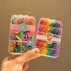 Children's Rubber Band Small Size Does Not Hurt Hair Elastic Good Girl Braid Hair Band Baby Hair Tie Girl Hair Rope Leat