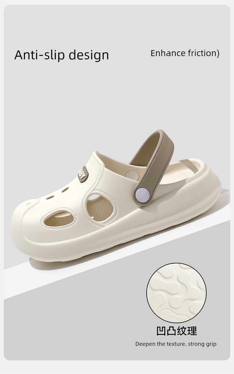 Children's Croc Shoes Boys' 2026 New Outdoor Beach Sports Non-Slip Anti-Odor Outdoor Sandals Girls' Summer — 4