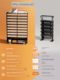 File storage rack desktop floor-standing multi-layer file folder storage box file frame table side vertical movable file rack office storage rack data sorting tool layered metal file rack