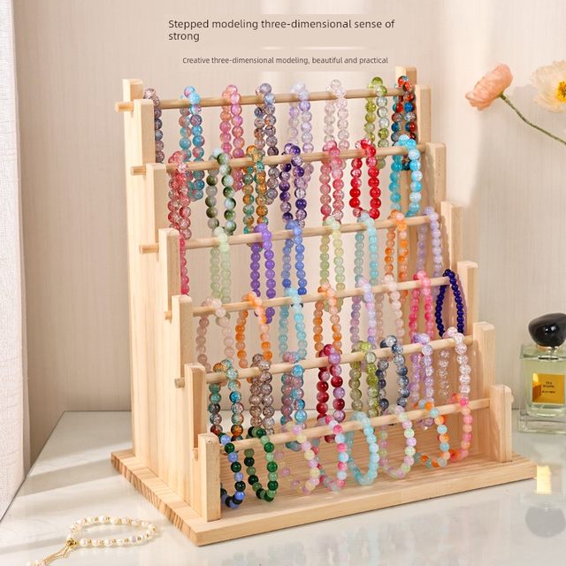 Crystal bracelet display stand bracelet Buddhist beads beaded jewelry jewelry pendant storage hanger key chain stall display