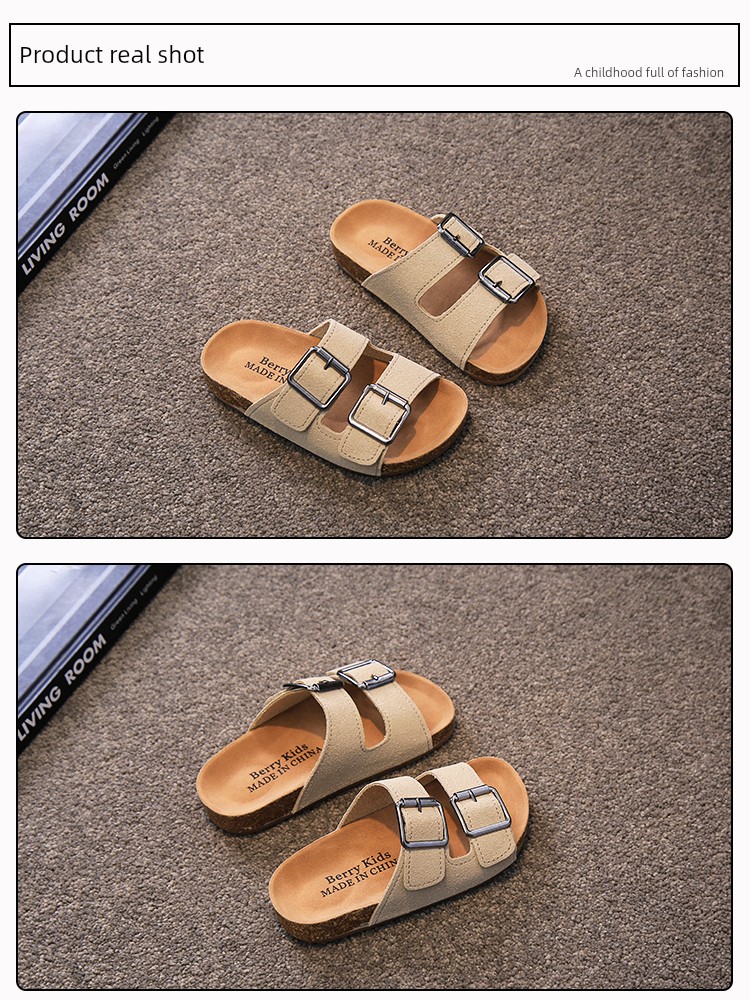 Children's Summer Slippers, Birkenstock-Style Outdoor Non-Slip 2024 Sandals, Boys' and Girls' Casual Indoor Shoes — 5