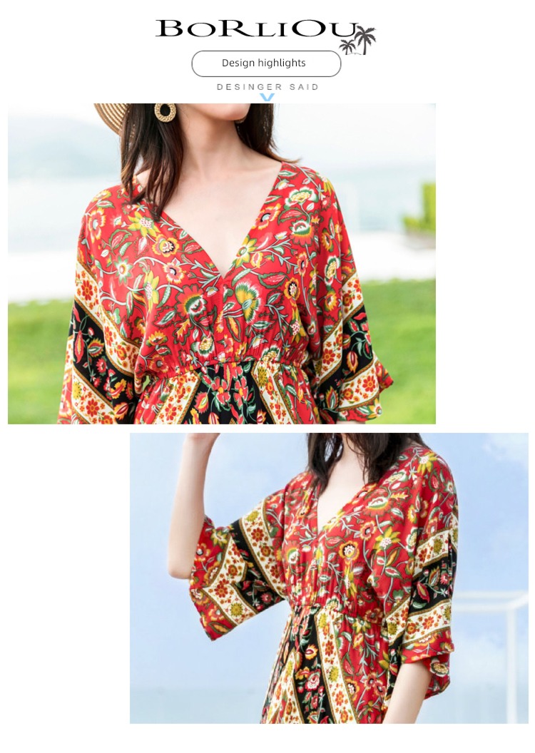 Thailand Yunnan Lijiang Maxi dress ethnic style Travel
