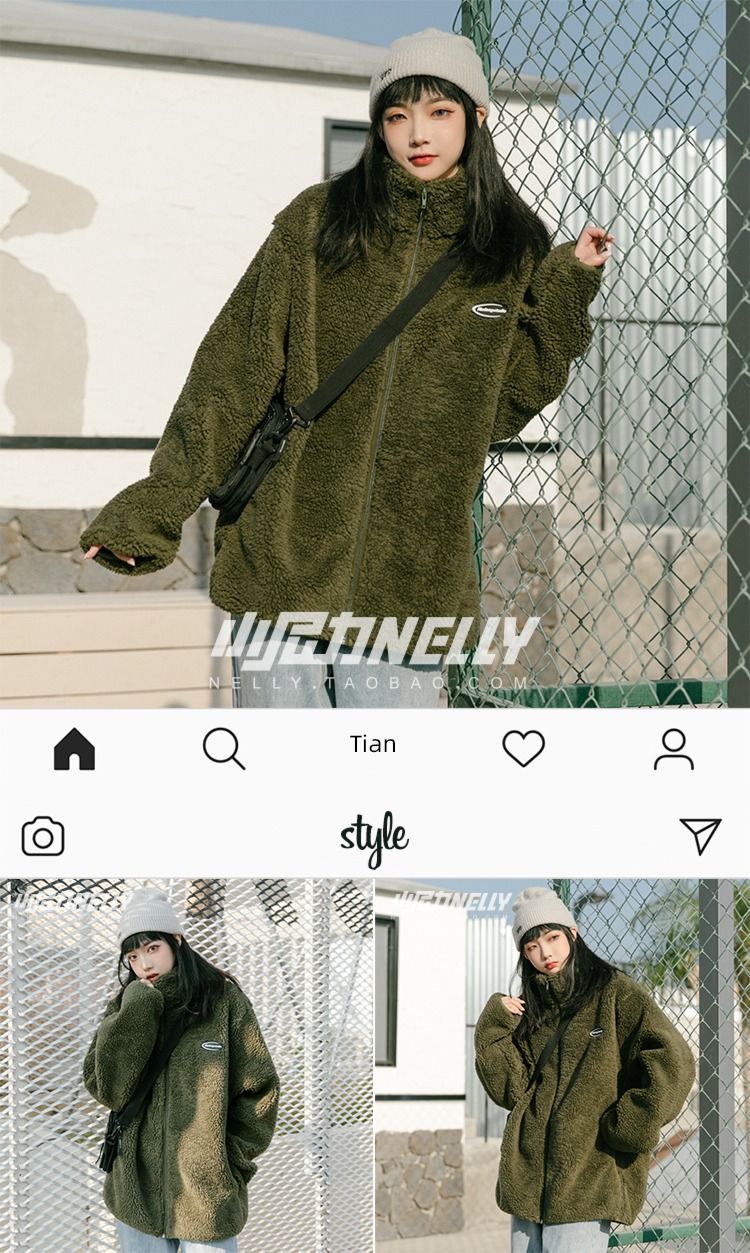 winter trend easy ins handsome thickening loose coat