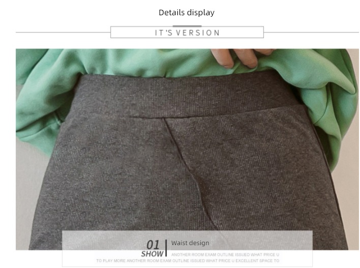Buttocks Fake two pure cotton autumn Thin money Tight fitting Culotte