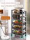 German kitchen storage rack floor-mounted multi-layer household fruit and vegetable storage rack multi-functional wall snack storage rack