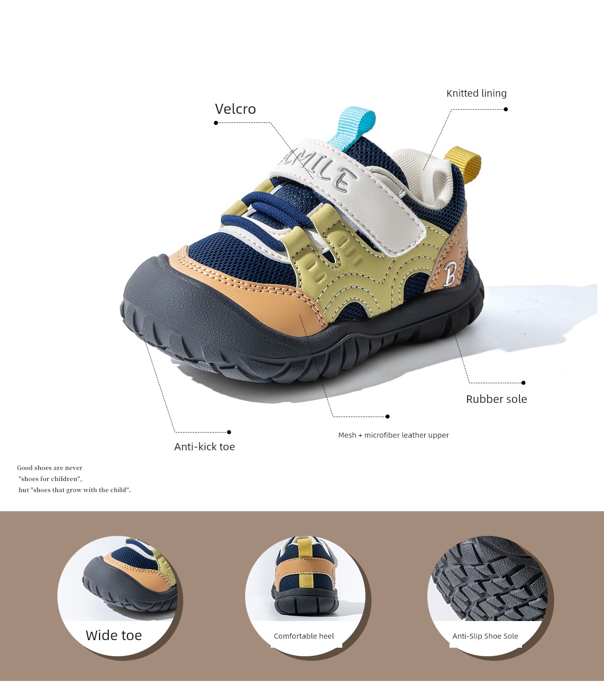 Baby Shoes 2026 Autumn New Soft-Soled Non-Slip Functional Shoes for Boys and Girls, Toddler Kindergarten Children's Sports Shoes — 6