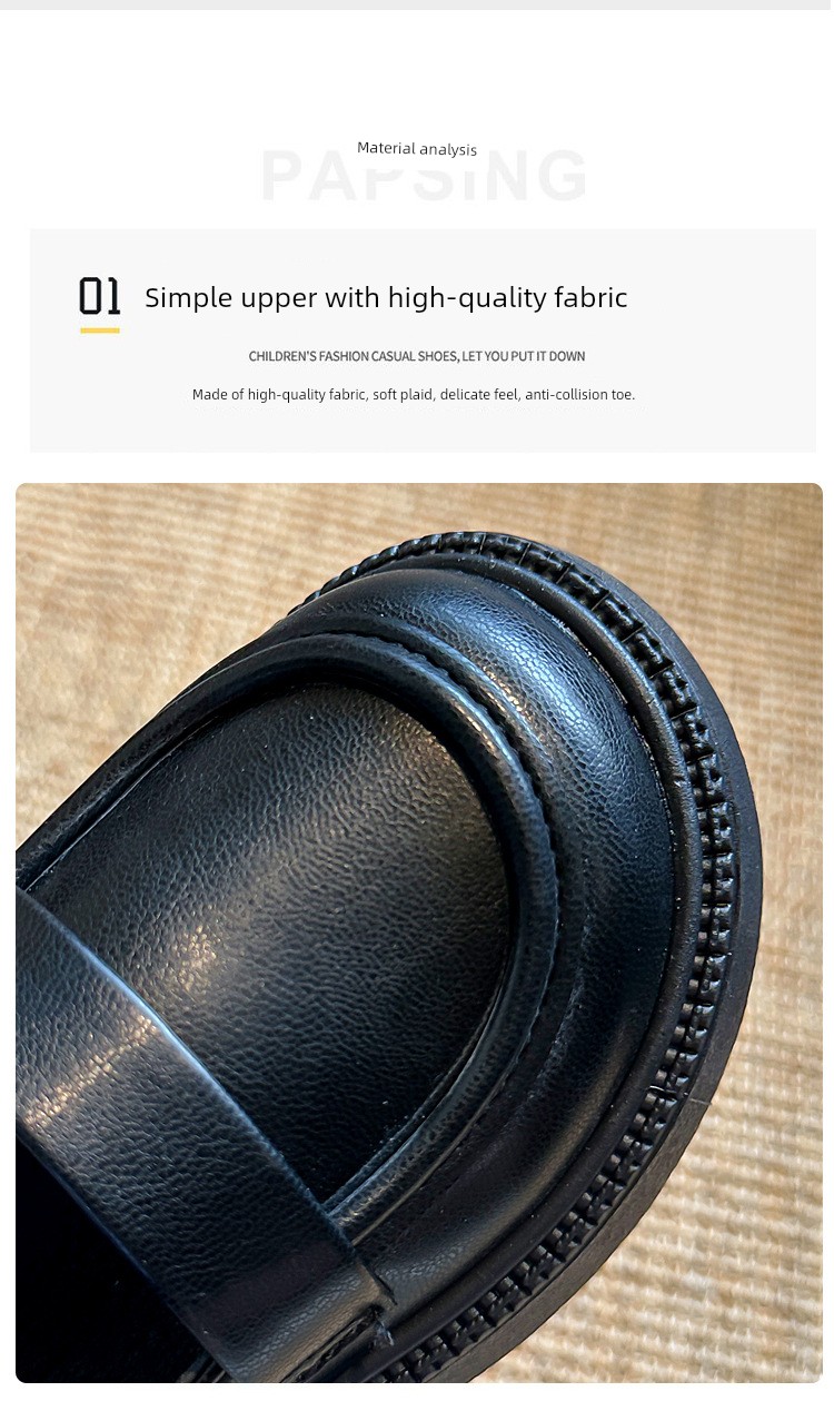 Black Leather Shoes for Girls, College Style Mary Jane Shoes, Versatile and Comfortable, British Style, Super Soft, 2026 New Model for Women — 6