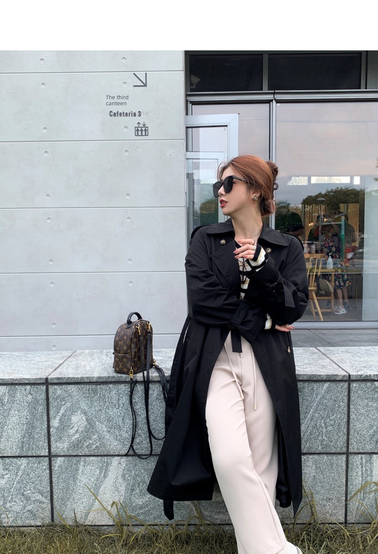 Li xiaosa Fat mm Medium and long term easy Windbreaker loose coat