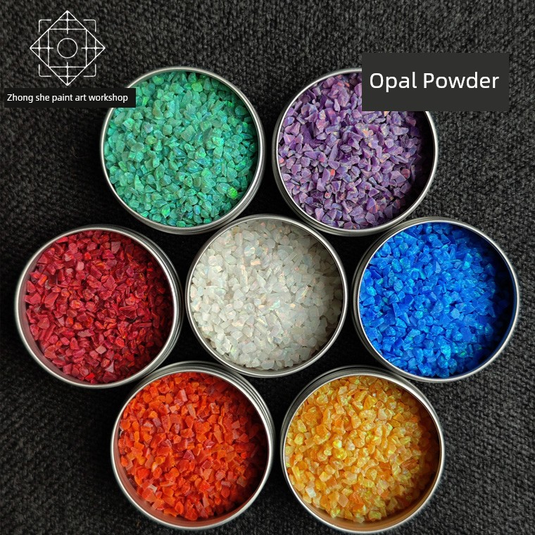 Japanese Kyoto Opal Powder Lacquer Art Lacquerware Lacquer Painting Granular Powder Inlay Gold Repair Shime-E