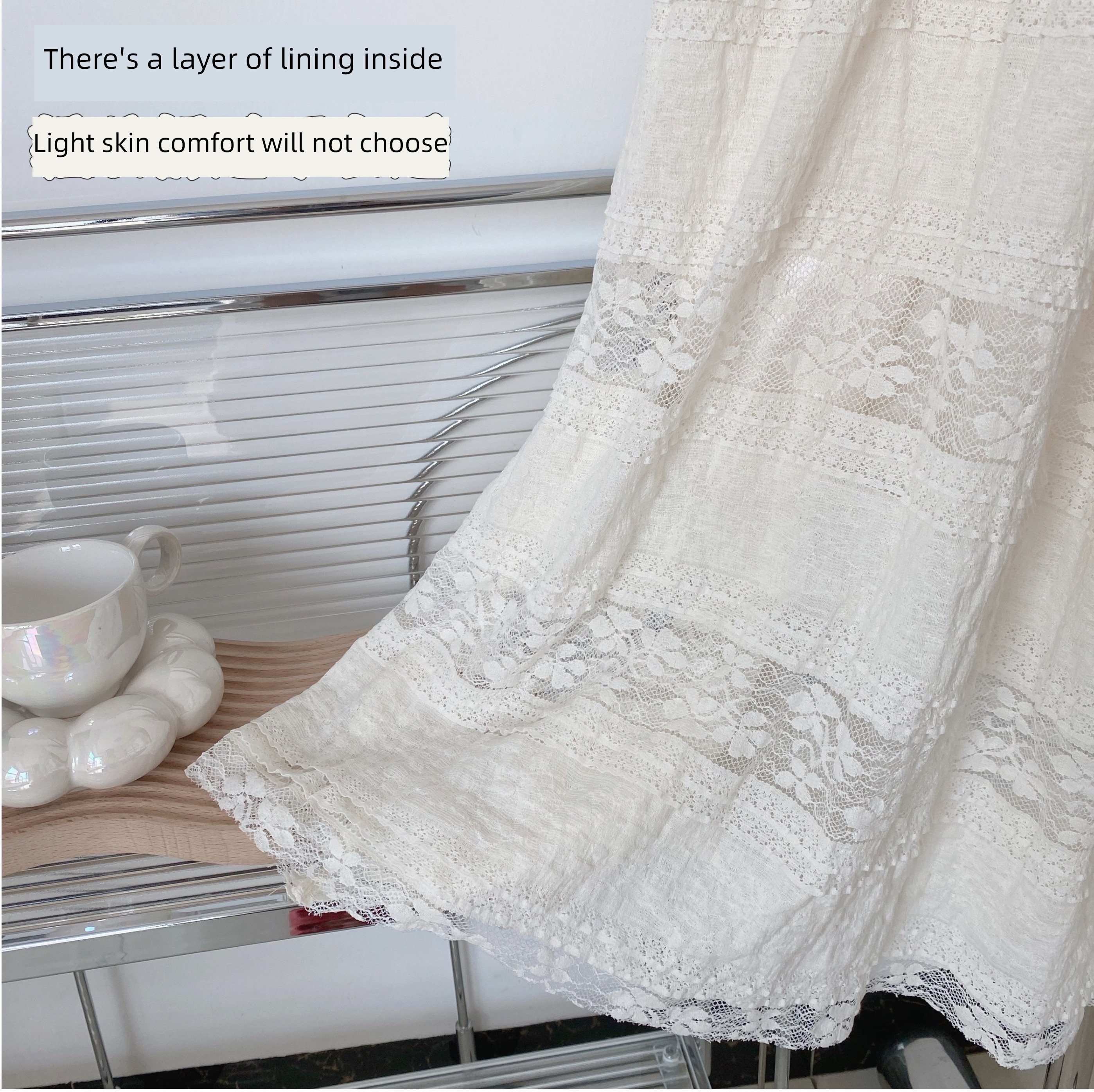 camisole Dress Spring French Sense of design Lace