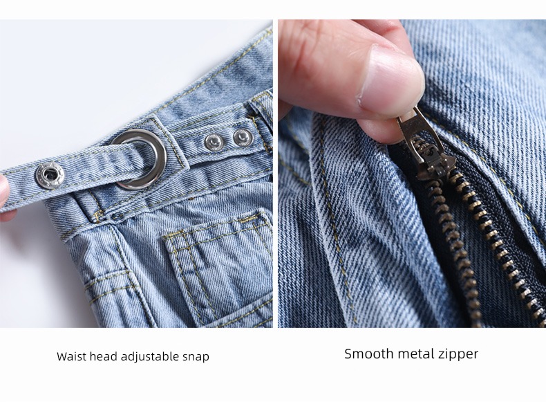 summer Thin money High waist easy little chap Nine points Jeans