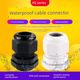Nylon waterproof joint wire seal fixing head m20 lock pg11/21/16/9/7 cable joint threading