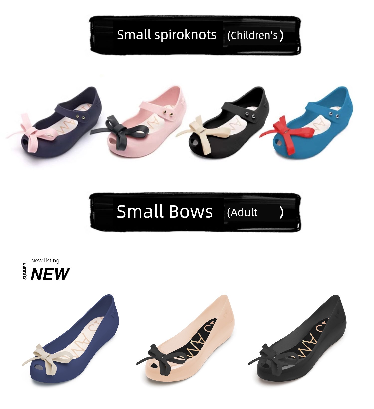 British Visamoris Allow NOONSURE Gel Shoes Parent-Child Shoes Children's Sandals Women's Thin Shoes Flat Shoes 2024 New Arrival — 7