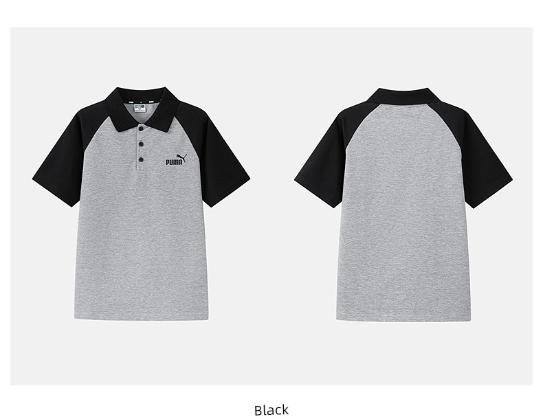 Puma Official Children's Clothing New Summer Short-Sleeved T-Shirt Polo Shirt Fashionable Lapel Sports Top — 35