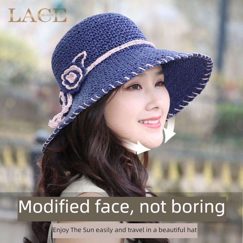Women summer Foldable sunshade New products Grass hat