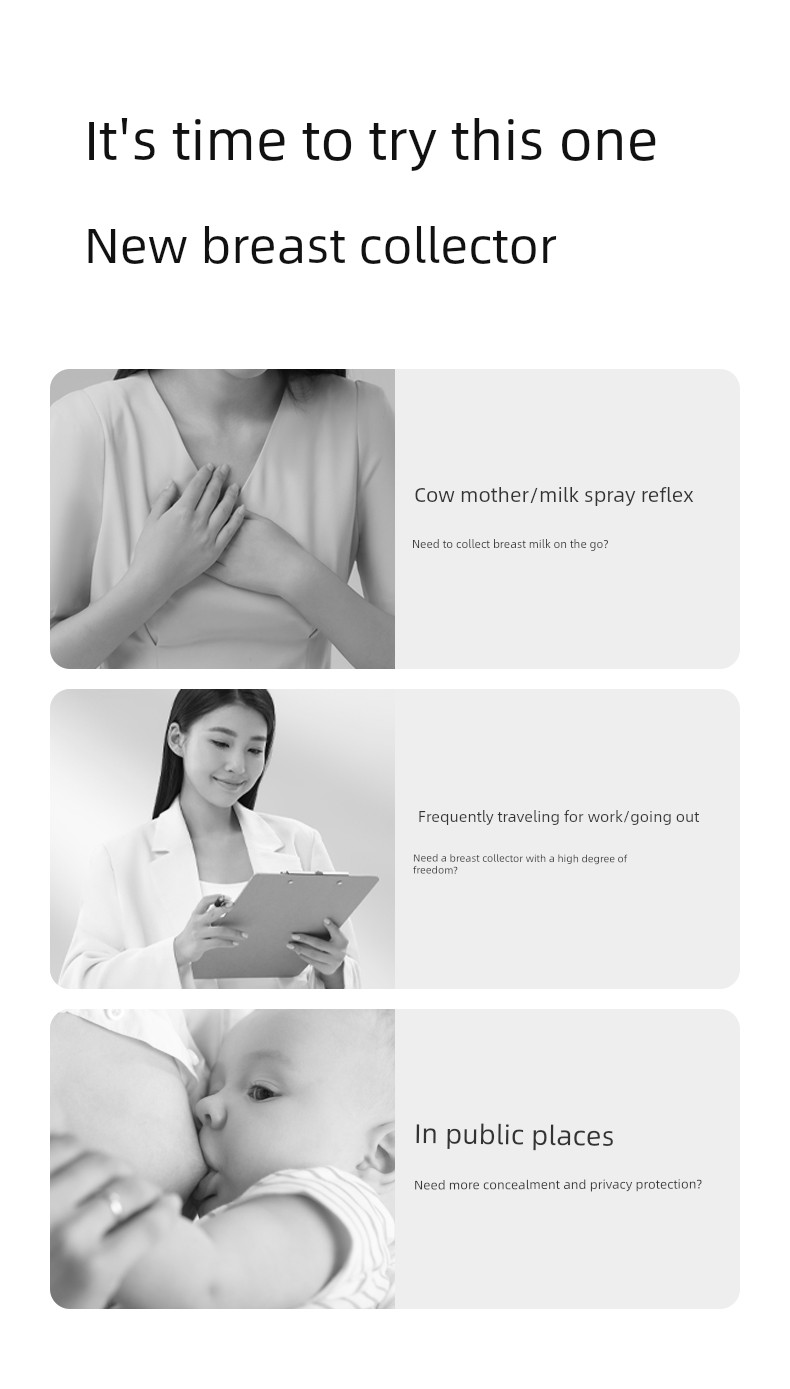 October Crystal Breast Milk Collector Manual Hands-Free Breast Pump for Pregnant Women with Leaking Milk, Milk Catcher, Anti-Overflow Breast Collector — 3