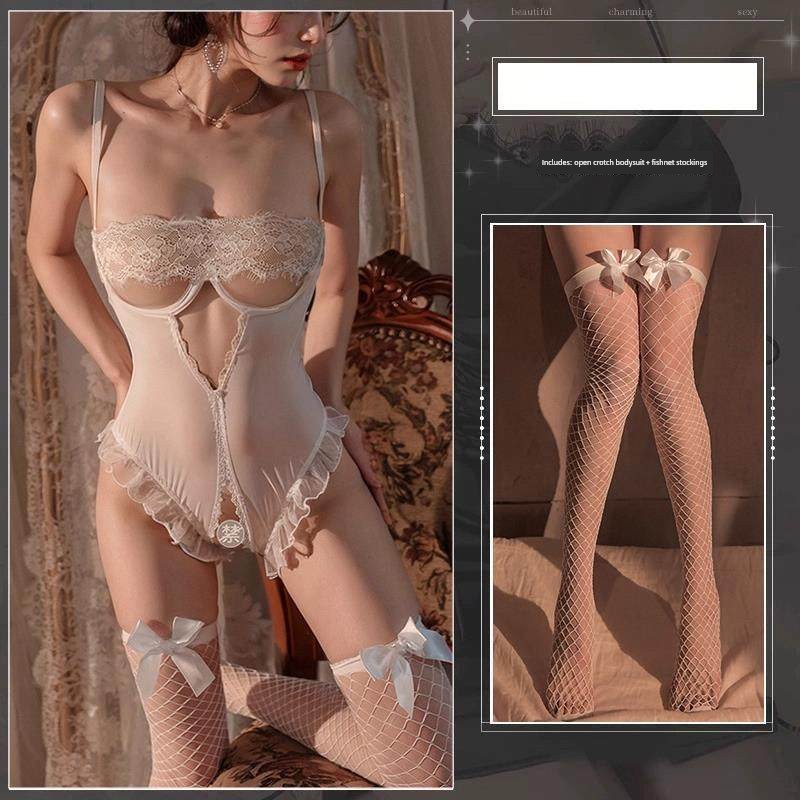 Sexy and Fun Sleepwear, Abstinence-Style Plus-Size Lace Suspender Nightgown, Abstinence-Style New Style Lingerie for Pregnant Women, Fun and Interesting — 2