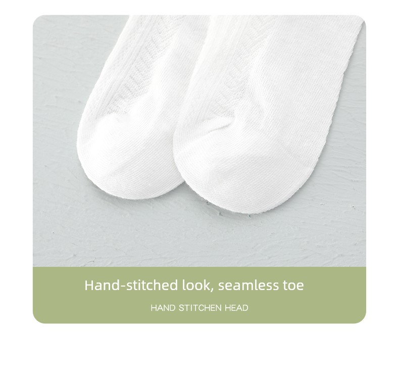 Children's Lace Socks for Girls, Spring and Summer Thin Short Socks, Lace Girls' Princess Dance Socks, Summer White Short Socks — 7